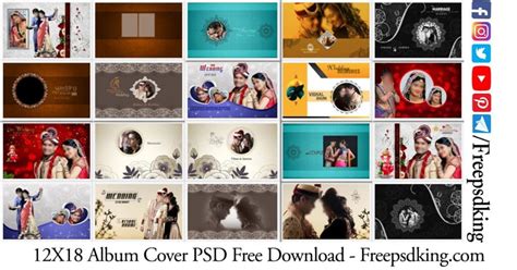 12x18 album psd free download.